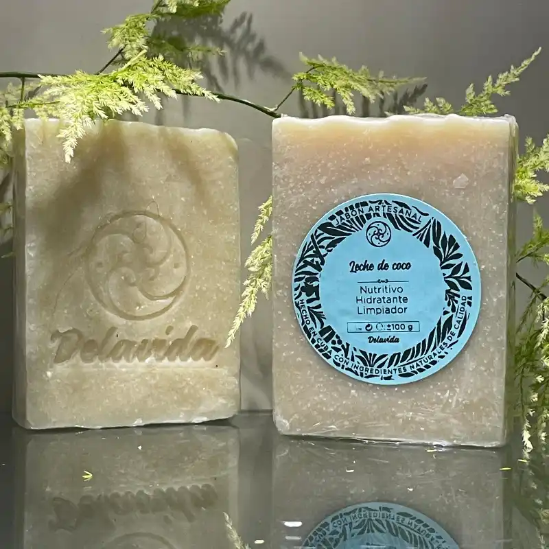 Jabón natural de leche de coco 🥥 