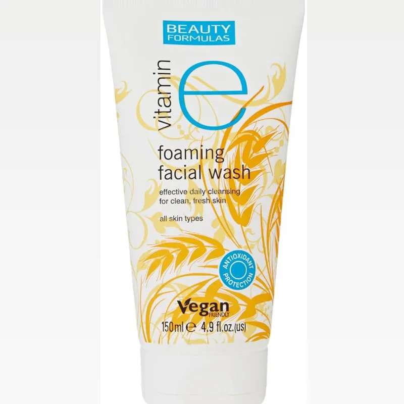 Limpiador facial espumoso de vitamina E🤍✨