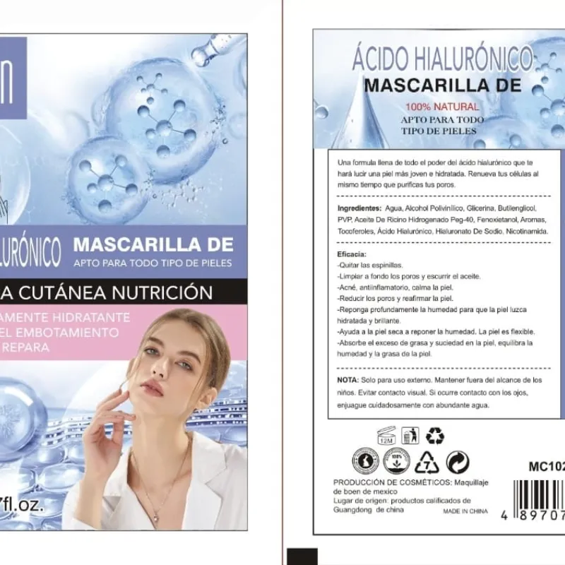 Mascarilla de Ácido Hialurónico