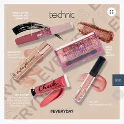 Set de maquillaje tecnhic de 5 piezas🖤✨