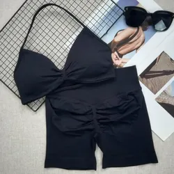 Conjunto deportivo corto negro