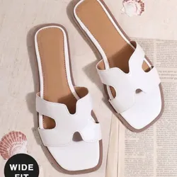 sandalias bajitas blancas