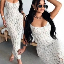 vestido blanco de playa