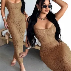 vestido de playa carmelita