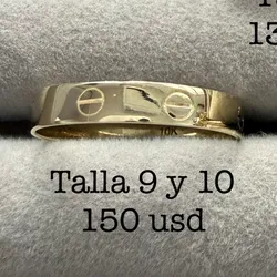 Alianza Cartier love de oro 10 k