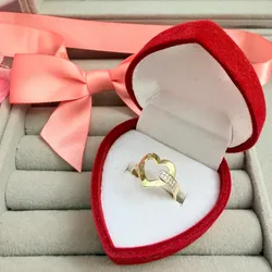 Anillo corazón oro 10 k