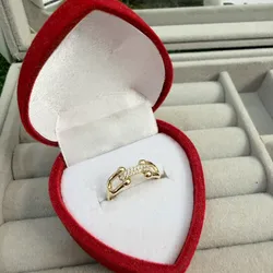 Anillo estilo Tiffany oro 10 k