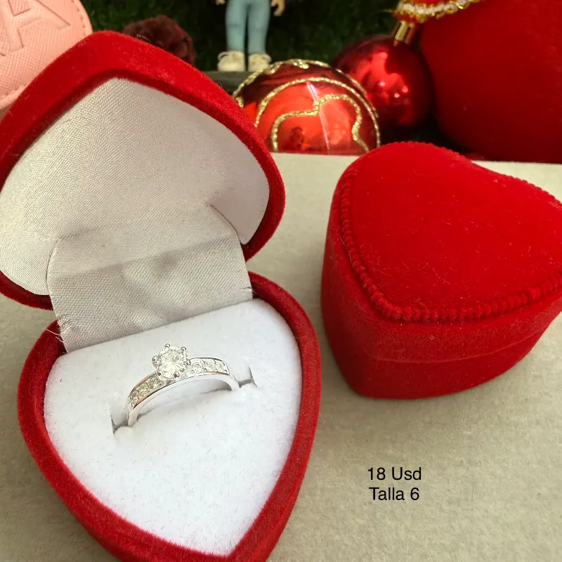 Anillo solitario talla 6