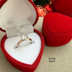 Anillo Solitario talla 6