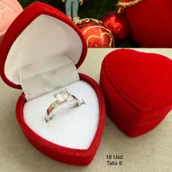 Anillo solitario talla 8