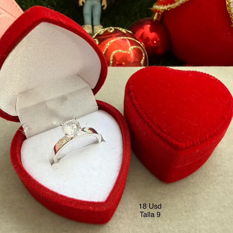 Anillo solitario talla 9