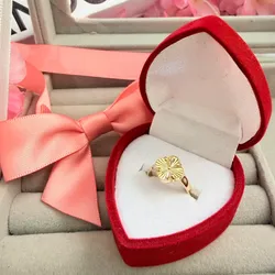 Anillo van Cleef flor grande en oro 10 k