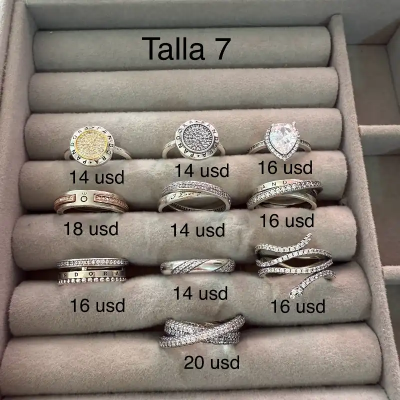Anillos Pandora talla 7