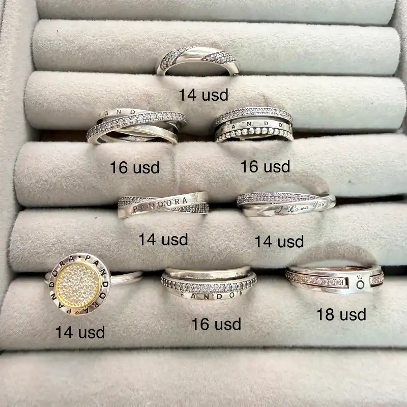 Anillos Pandora talla 8