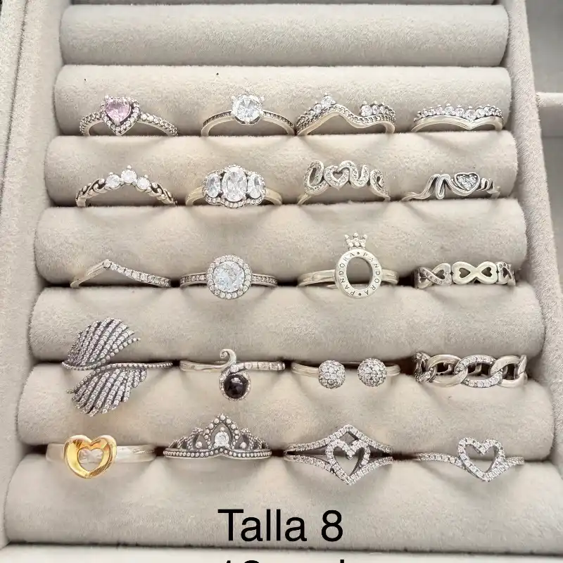 Anillos Pandora talla 8