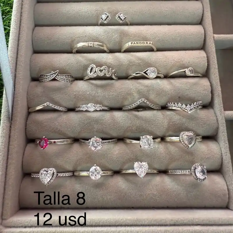 Anillos Pandora talla 8