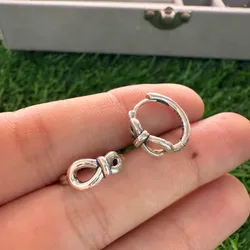 Aretes argollas infinito 