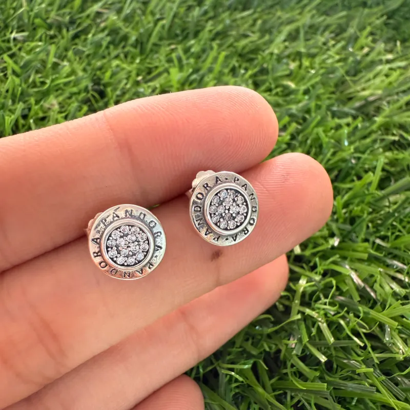 Aretes clásicos plateados 