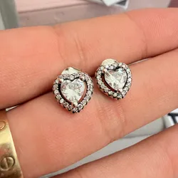 Aretes corazón Pandora