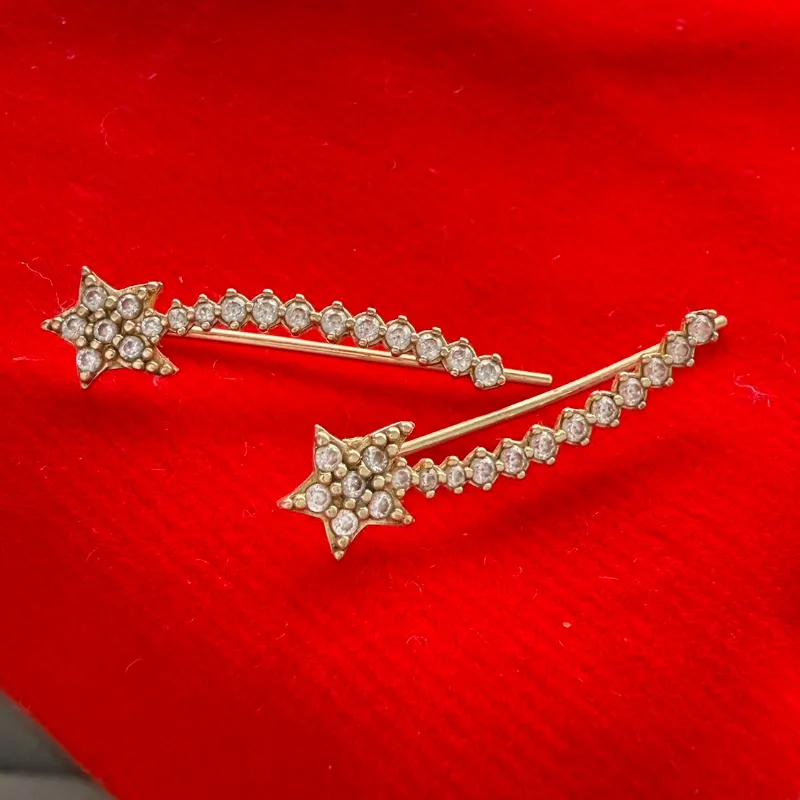 Aretes estrella trepadora 