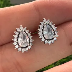 Aretes gota de piedras 