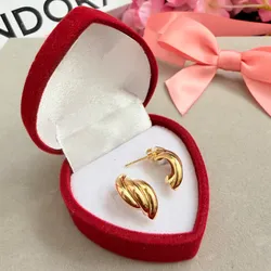 Aretes medialuna oro 10 k