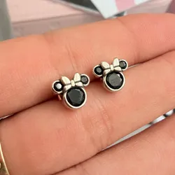 Aretes Minnie negros