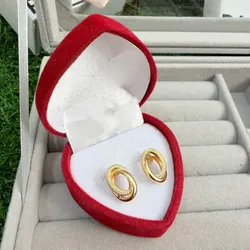 Aretes nudos oro 10 k