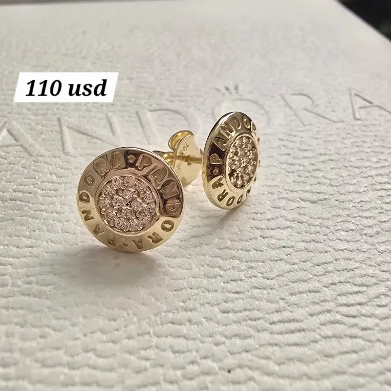 Aretes Pandora Clásicos oro 10 l