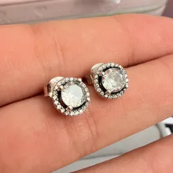 Aretes piedra redonda