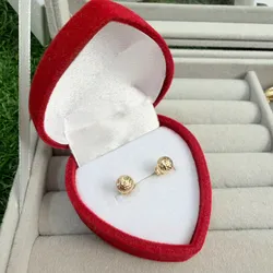 Aretes tipo dormilona pequeñas