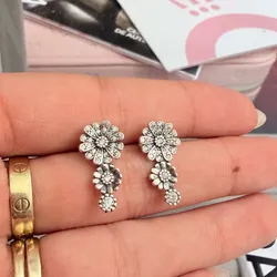 Aretes triple flor