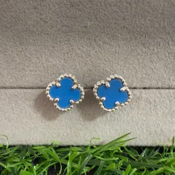 Aretes Van Cleef azules