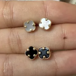 Aretes Van Cleef de oro 10 k 