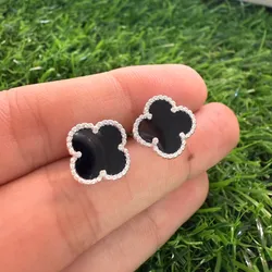 Aretes van Cleef negros 