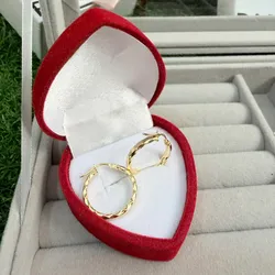 Argollas medianas oro 10 k