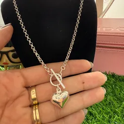 Cadena corazón cierre T