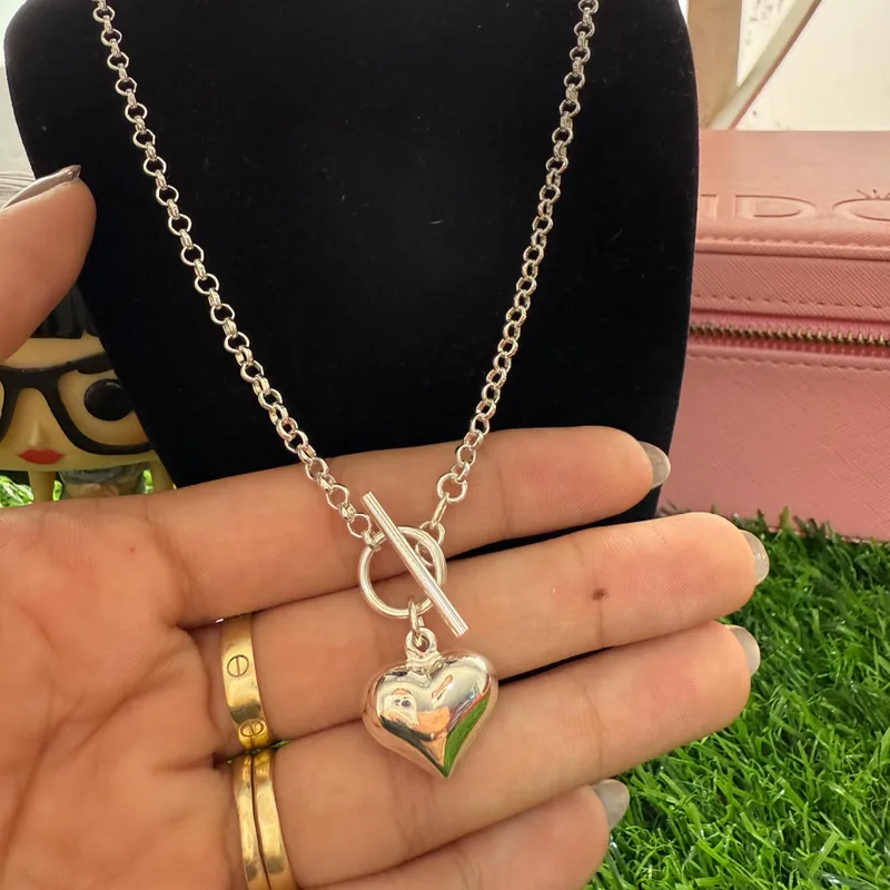 Cadena corazón cierre T