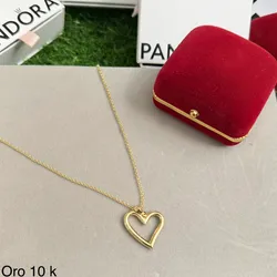 Cadena corazón oro 10 k