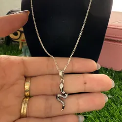 Cadena dije serpiente negra 