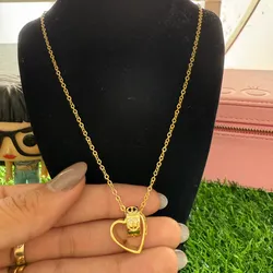 Cadena estilo Cartier de plata s925 con baño de oro 