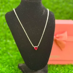 Cadena Pandora dije corazon rojo ❤️