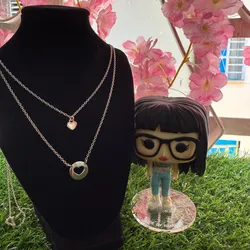 Cadena Pandora doble con dije de corazón oro rosa 