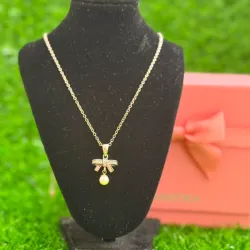 Cadena Pandora lazo con perla