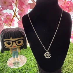 Cadena Pandora Luna y árbol de la vida 