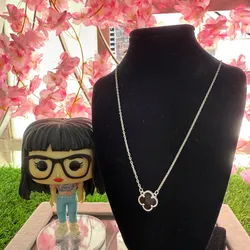 Cadena van Cleef de 1 flor Negra 