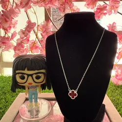 Cadena van Cleef de 1 flor Roja