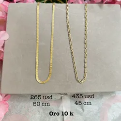 Cadenas oro 10 k