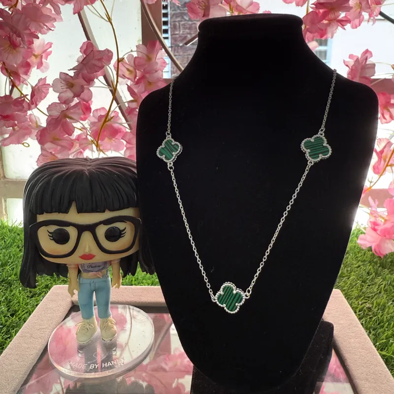 Cadenas van Cleef 3 flores verdes