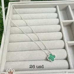 Cadenas Van Cleef verde 1 flor verde